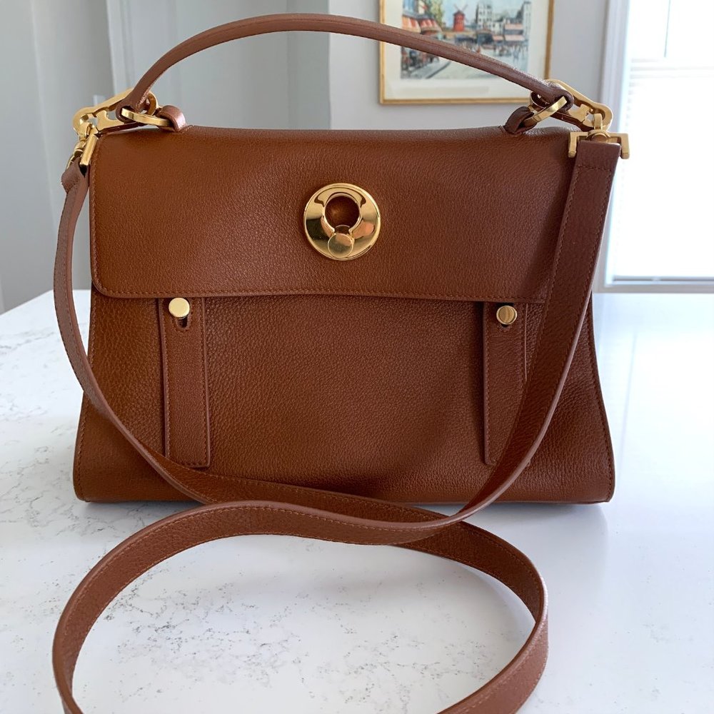 Saint Laurent Small Muse Two Crossbody Bag Shoulder Bag Camel